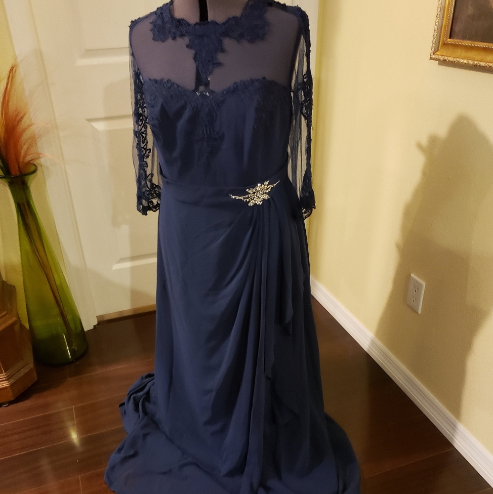 Alfred Angelo Mother of Bride Dress Navy 18W